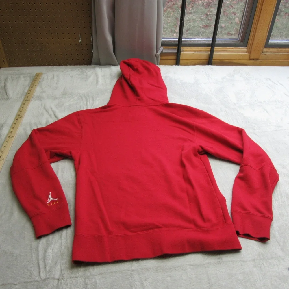 Nike Jordan Jacket Kids XS‎ Red Full Zip Hooded Pockets Athletic Jumpman VTG
